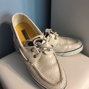 Sparkly Women’s Sperrys! Size 8